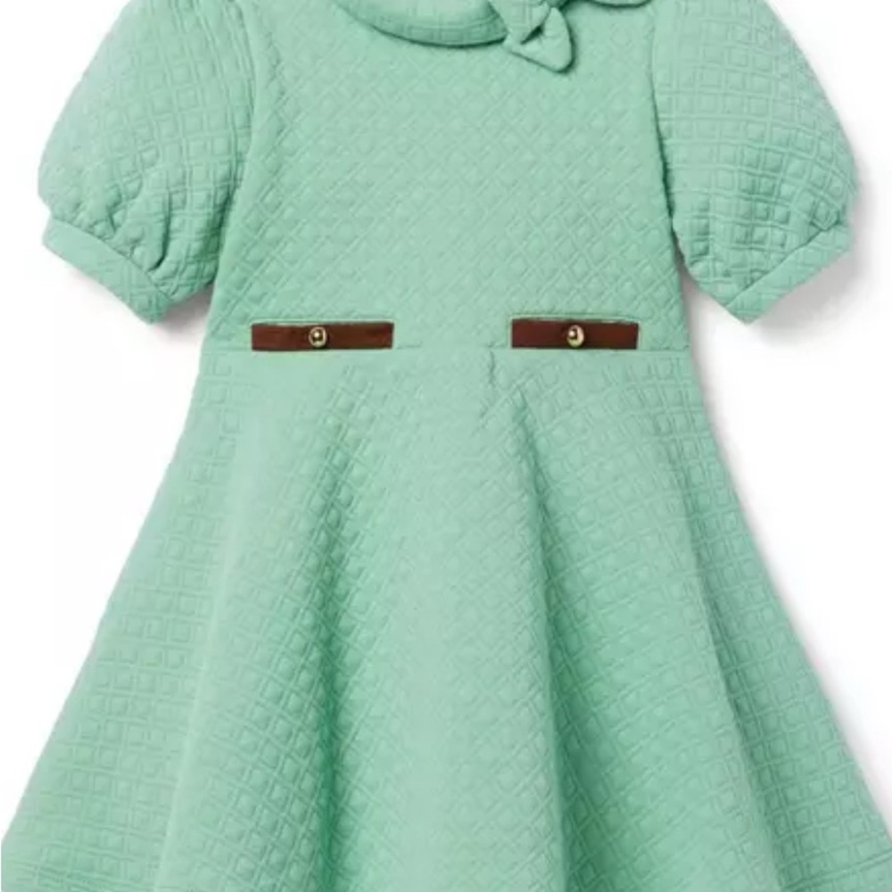 Janie and Jack The West Side Dress Seafoam Green NWT Size 3
